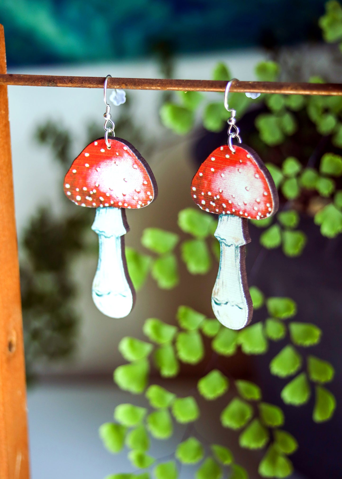 Amanita Mushroom Earrings | Toadstool Cottagecore Fairycore Jewelry