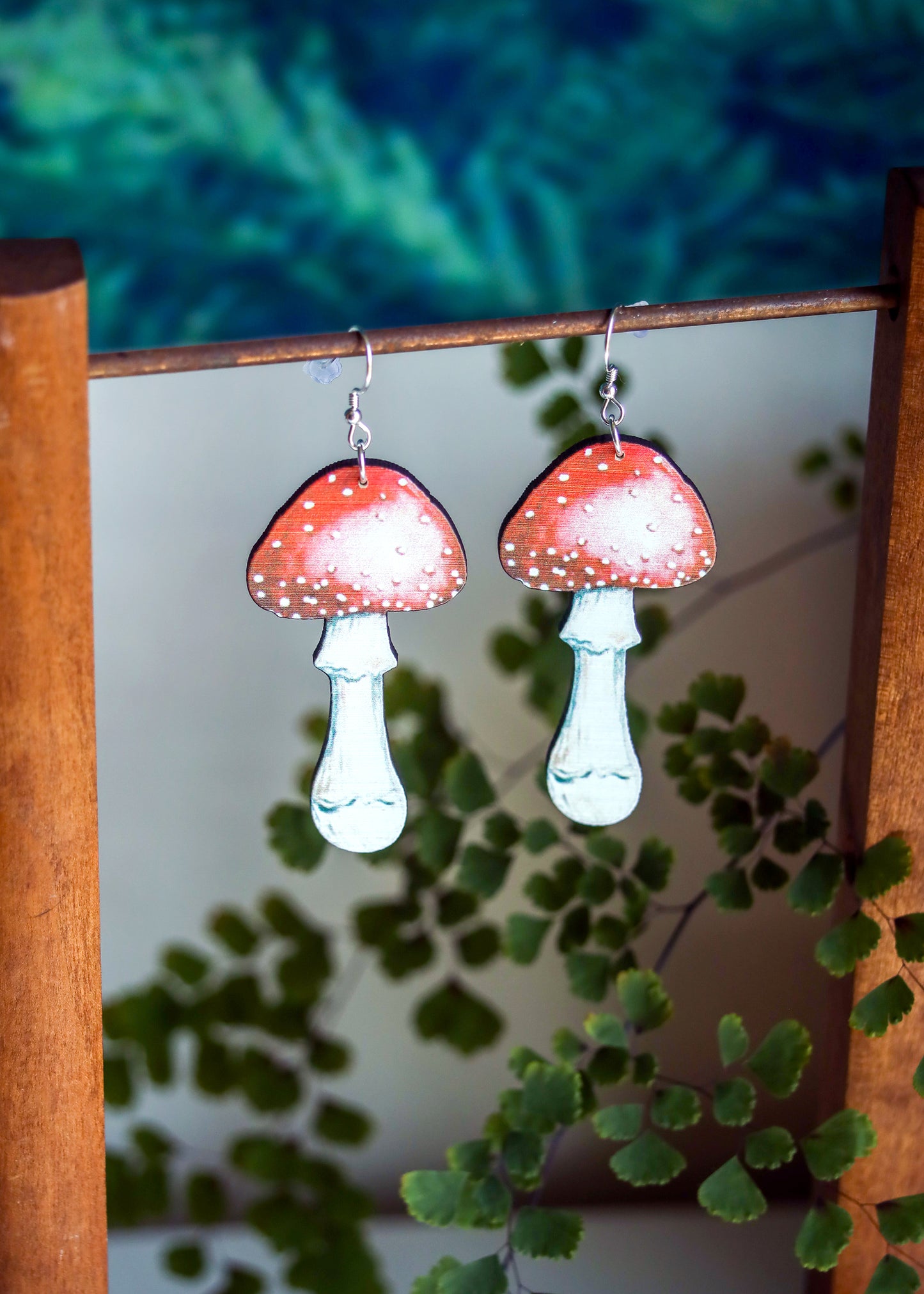 Amanita Mushroom Earrings | Toadstool Cottagecore Fairycore Jewelry