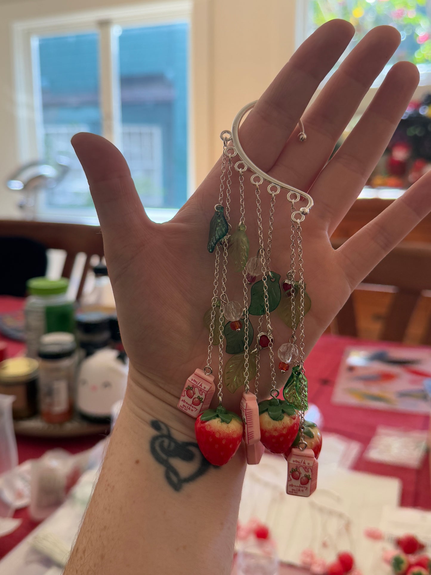 Strawberry Milk Ear Cuffs