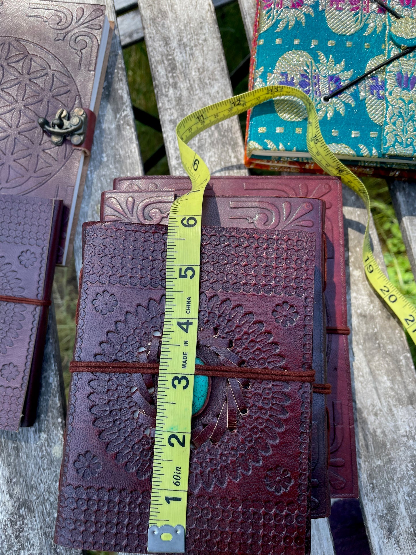 Mystical Leather Journals | Handmade Recycled Paper Notebook | Witchy Spellbook Grimoire