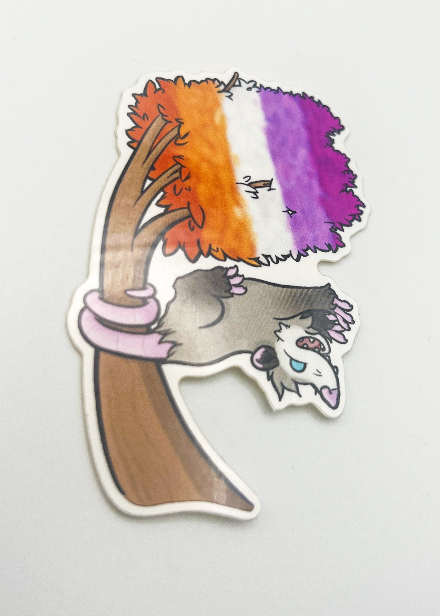 Pride Opossum Stickers