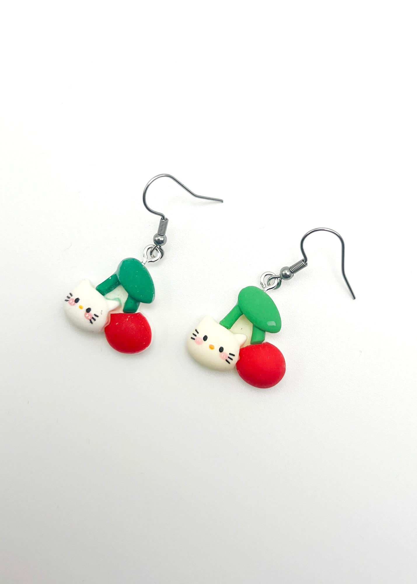 Sanrio Friends Earrings - Hello Kitty Cherries