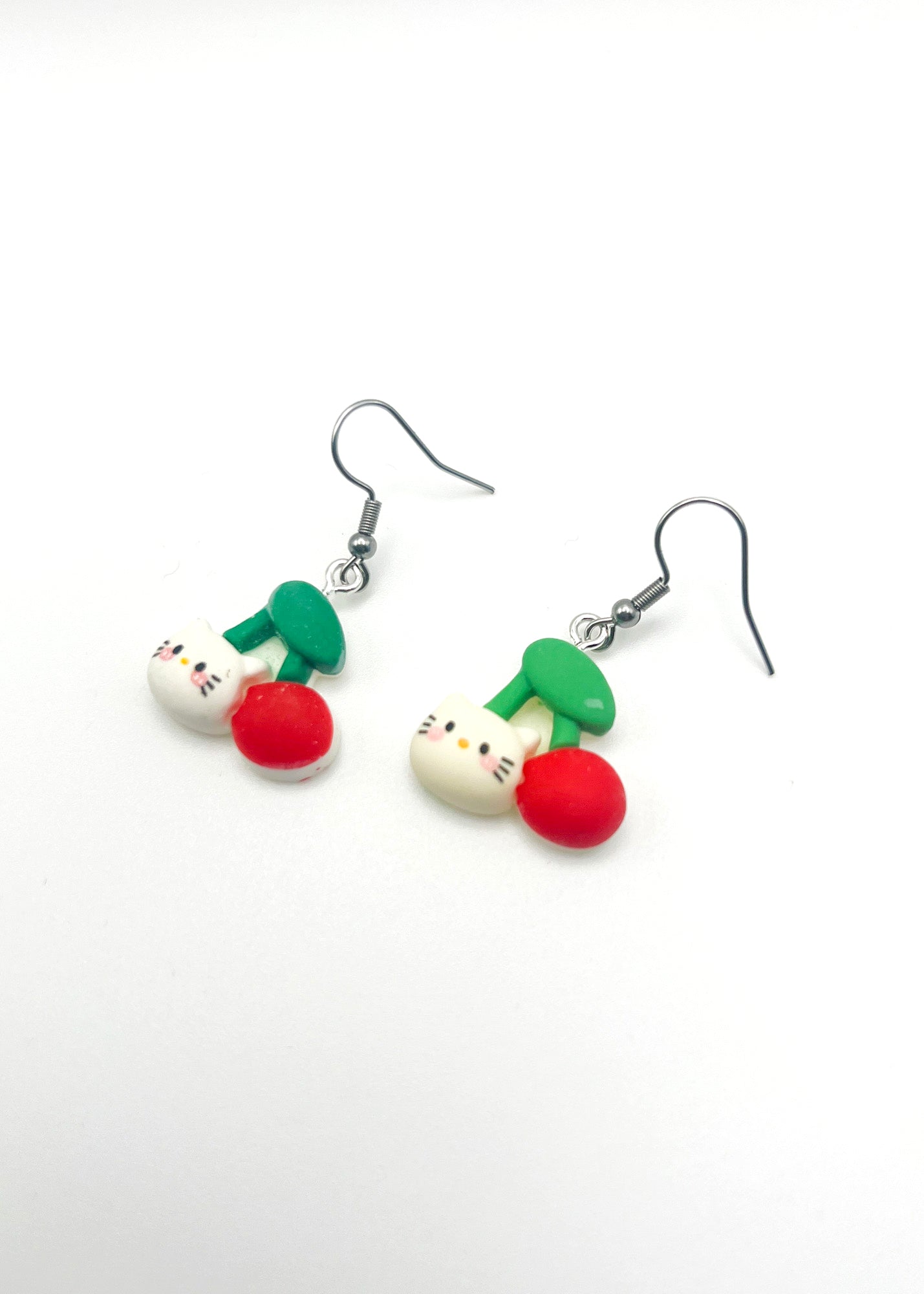 Sanrio Friends Earrings - Hello Kitty Cherries