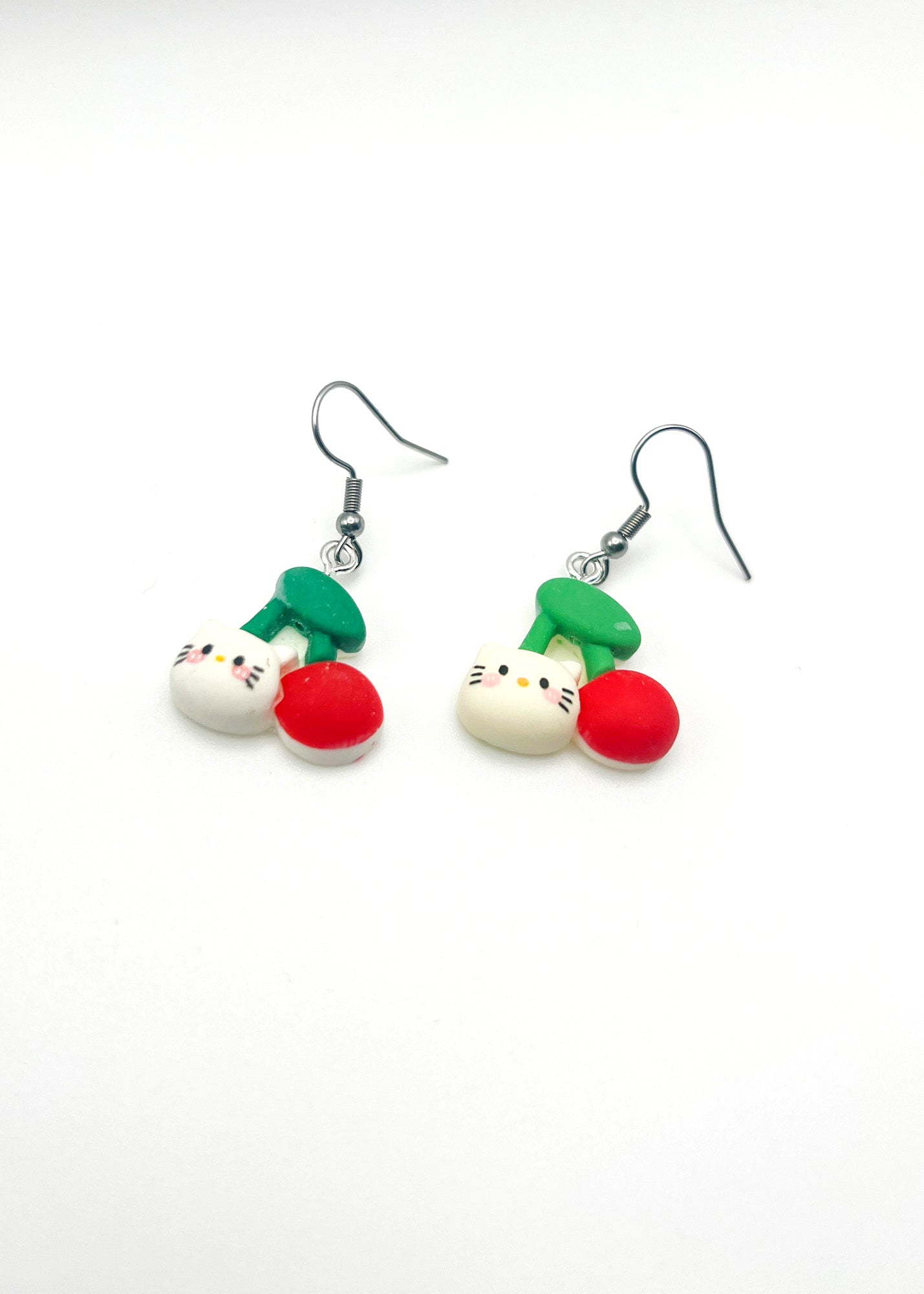 Sanrio Friends Earrings - Hello Kitty Cherries