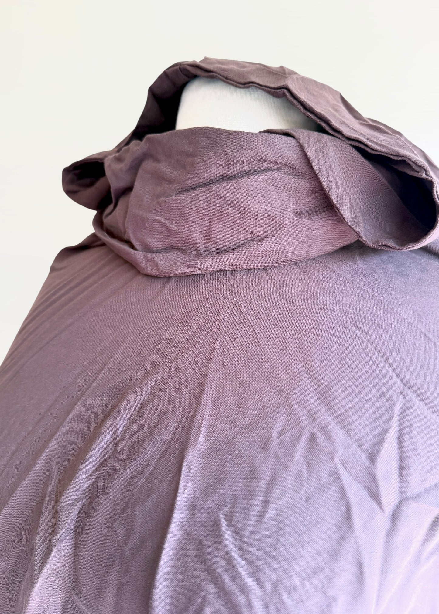 Dark Brown Shoulder Cape | Dark Academia Streetwear Futuristic Cloak | Hooded Cowl Apocalyptic Capelet | Asymmetrical Cyberpunk Sleeveless Top