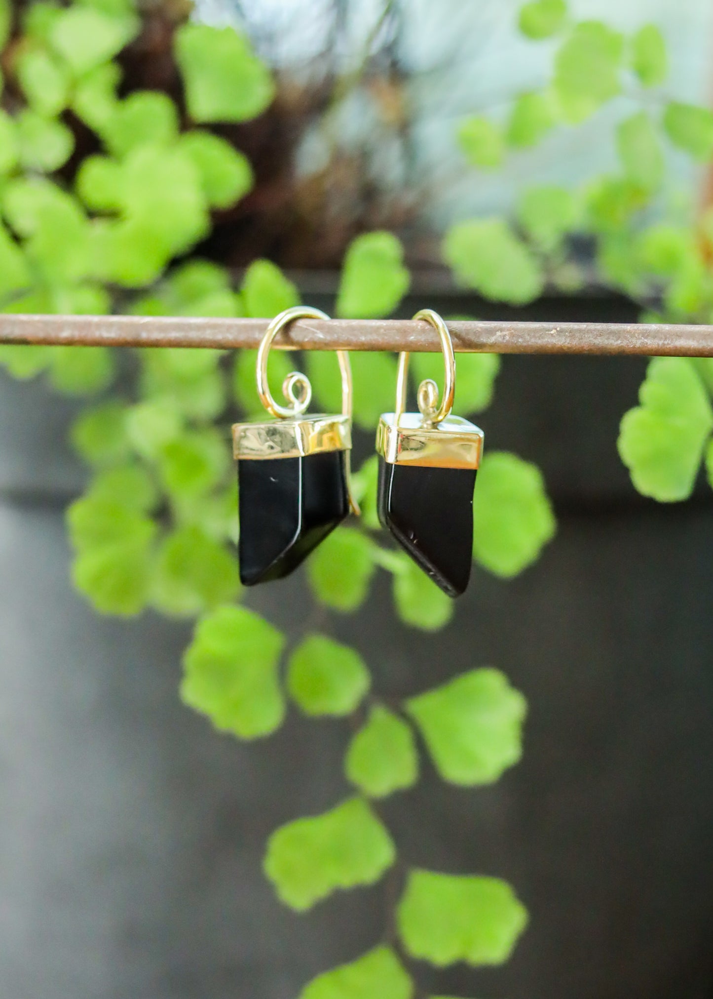 Gemstone Lantern Earrings | Brass Stone Druzy Crystal Spiral Drops | Fairycore Elven Fantasy Jewelry | Minimalist Geometric Boho Goddess