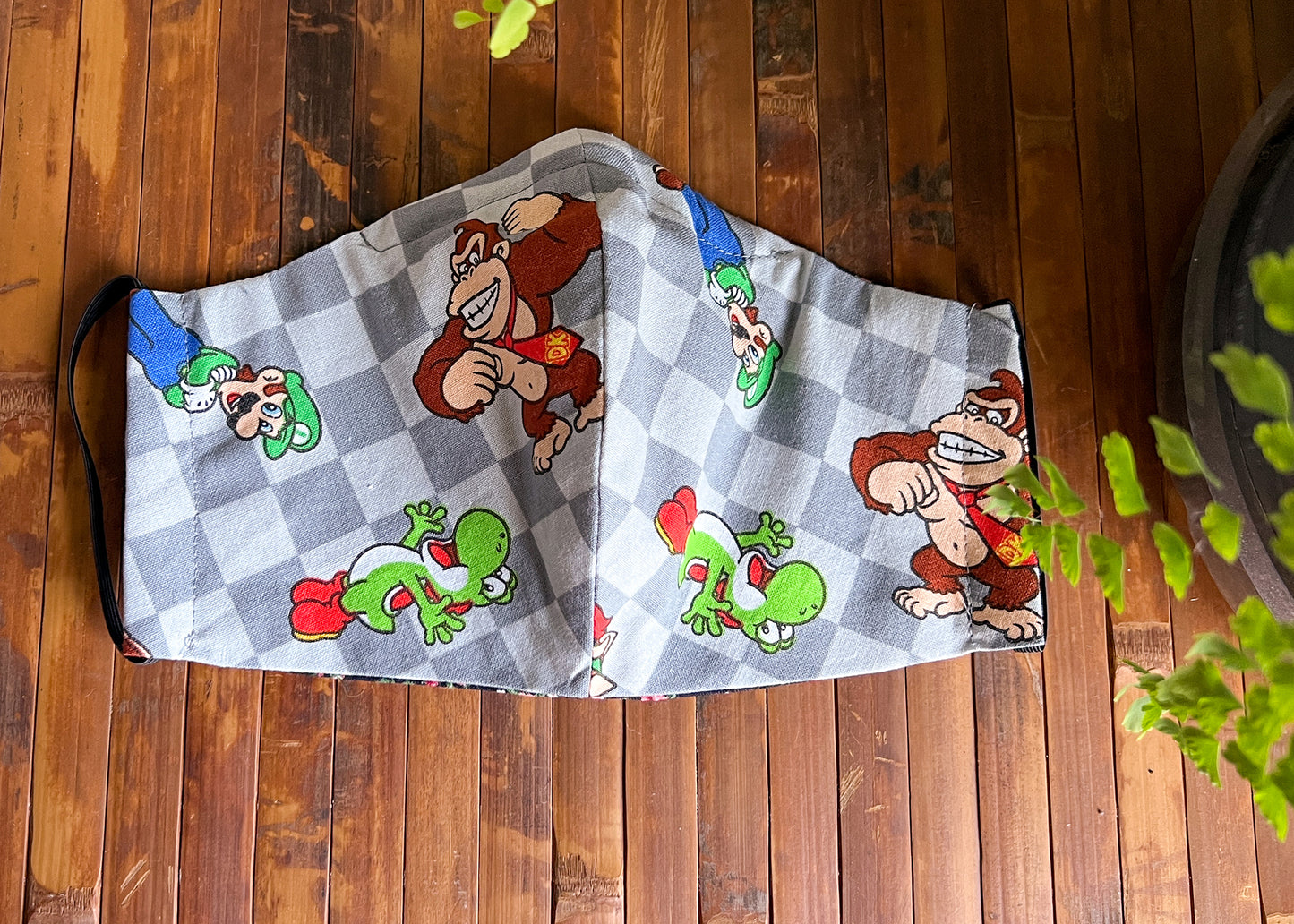 Mario Kart Face Mask | Video Game Character Cotton Dust Covering | Nerdy Geeky Fitted Washable Reusable Handmade | Nose Wire Filter Pocket