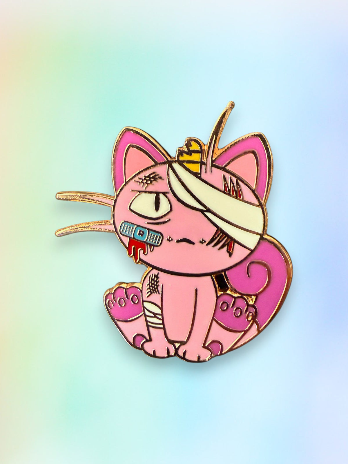 Battle Damaged Pokemon Enamel Pins