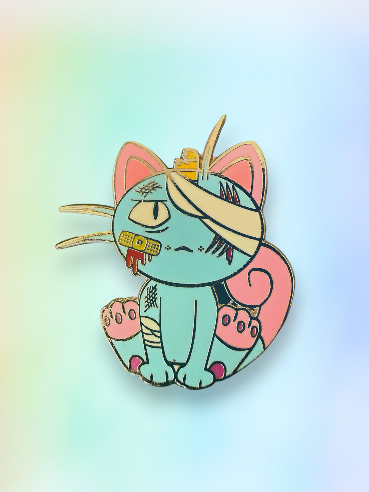 Battle Damaged Pokemon Enamel Pins