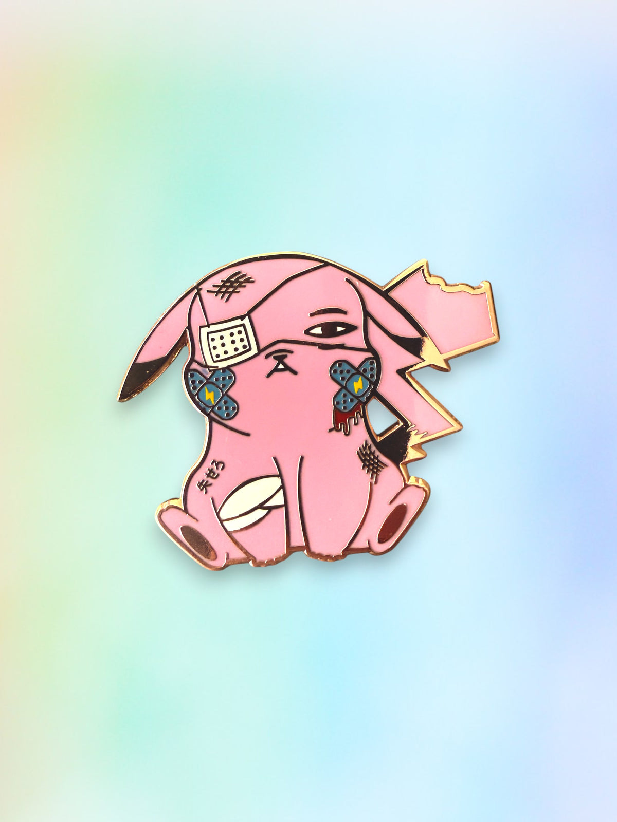 Battle Damaged Pokemon Enamel Pins
