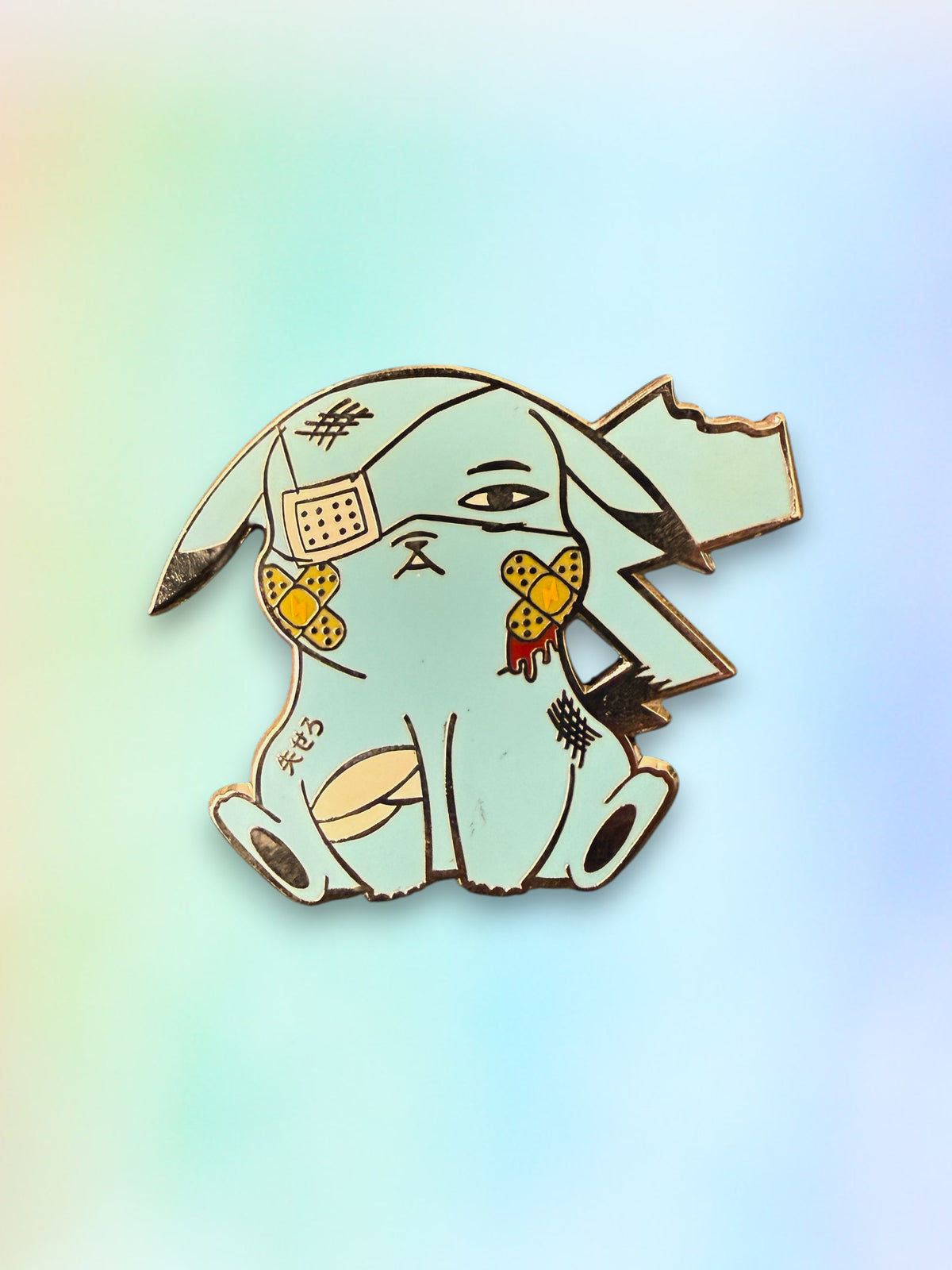 Battle Damaged Pokemon Enamel Pins