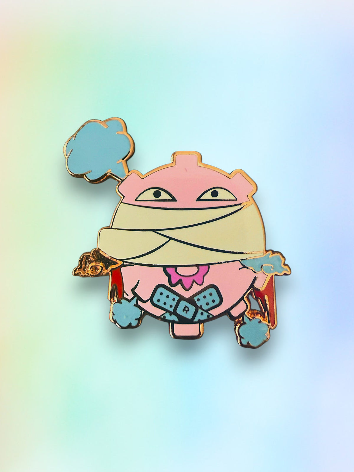 Battle Damaged Pokemon Enamel Pins