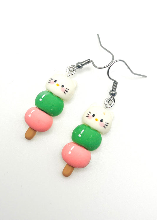 Sanrio Friends Earrings - Hello Kitty Dango