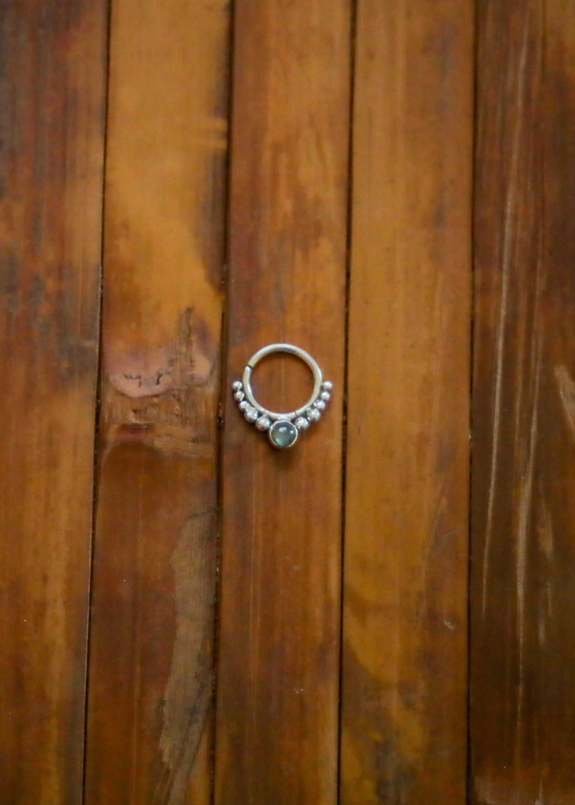 Silver Septum Ring | 18g Pierced Septum | Boho Fairycore Elven Witchy Septum Piercing | Sterling Silver Nose Ring | Tribal Septum Ring