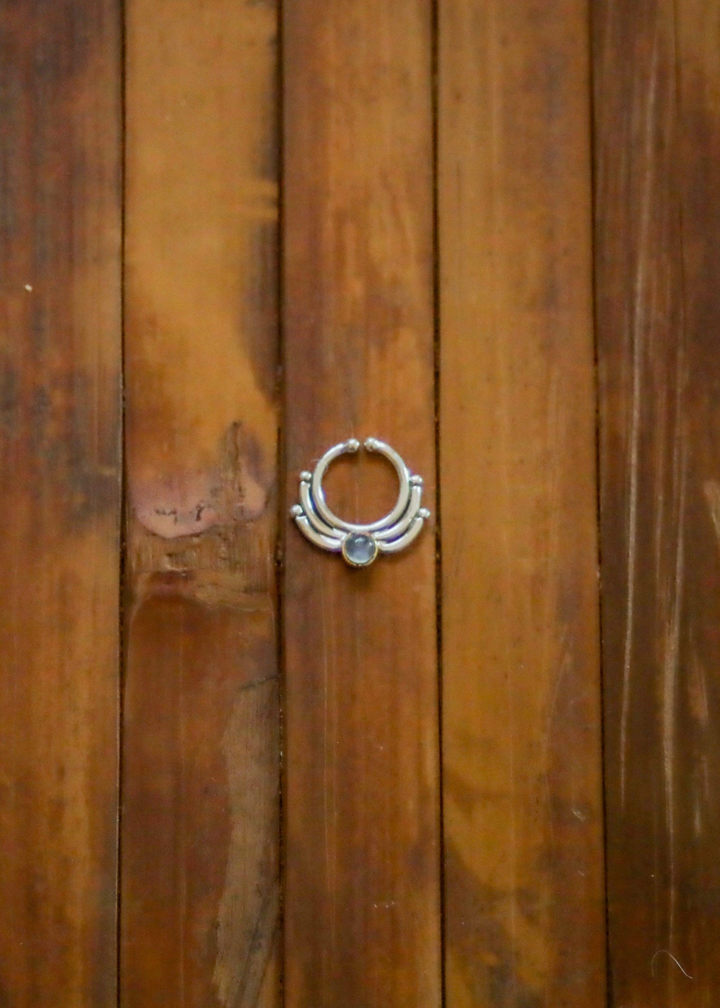 Silver Fake Septum Ring | Elven Fairycore Faux Nose Jewelry | Clip On Tribal Septum Ring | Festival Witchy Gothic Boho Fake Nostril Piercing